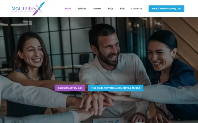 Xpattitudes website homepage